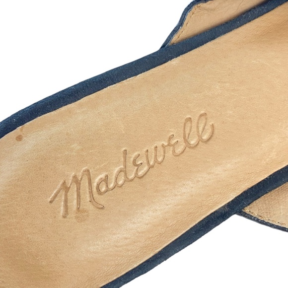 MADEWELL The Remi Mule Suede Leather Point Toe Flats In Black size 9 - Picture 7 of 10
